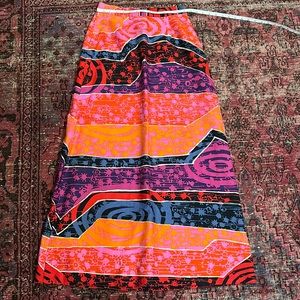 Vintage, handmade, psychedelic skirt.